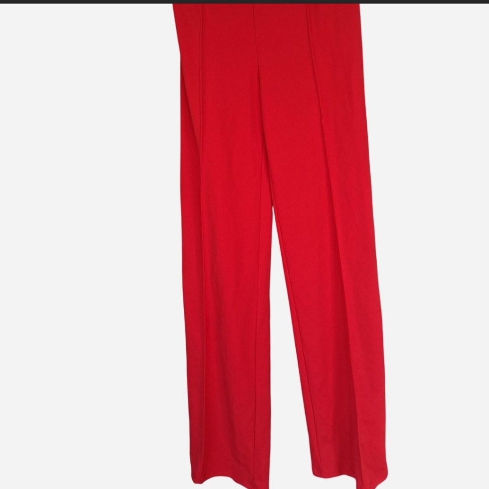 Fashion Nova Vibrant Red Wide Leg Pants